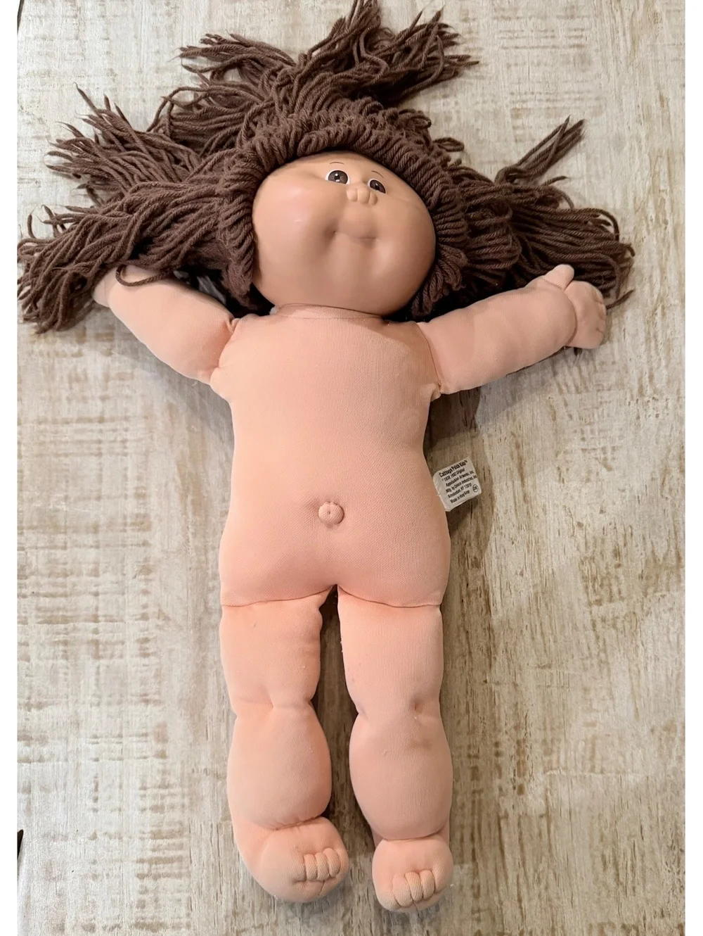 1983 Cabbage Patch Kids Coleco HM1 Hong Kong Brown Hair Brown Eyes Black Sig